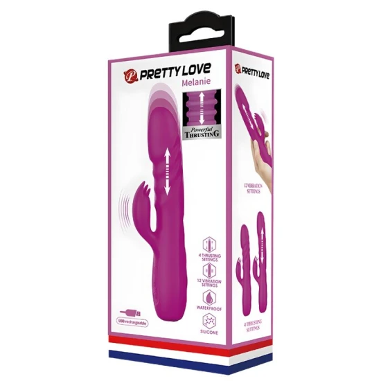 Vibrator Iepure Reîncărcabil, Violet