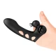 Manșon Vibrator pentru Deget - Stimulare Intensă, Negru, Mărime Unică.