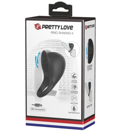 Inel penis vibrator, Negru