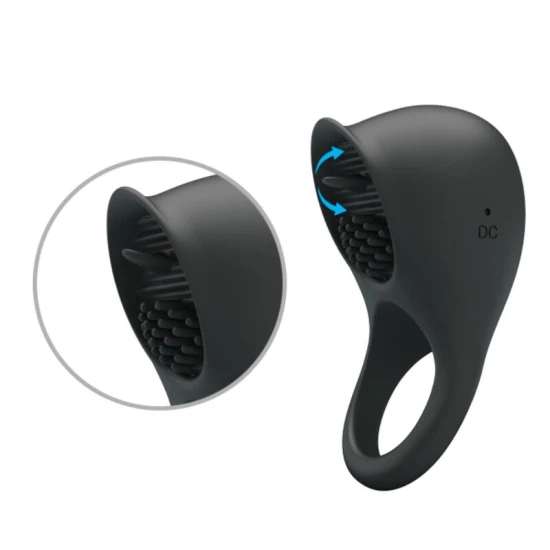Inel penis vibrator, Negru