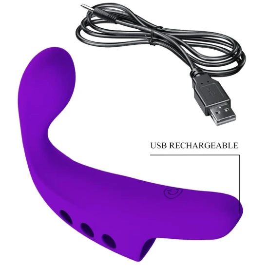Vibrator Gorgon - Reîncărcabil, Violet, Mărime Mică