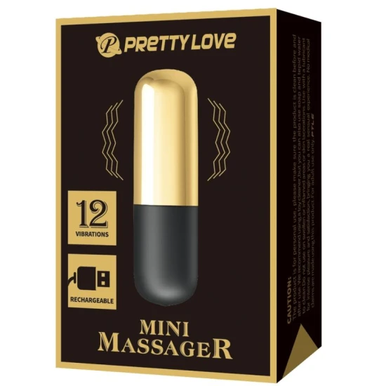 Vibrator tip bullet, auriu