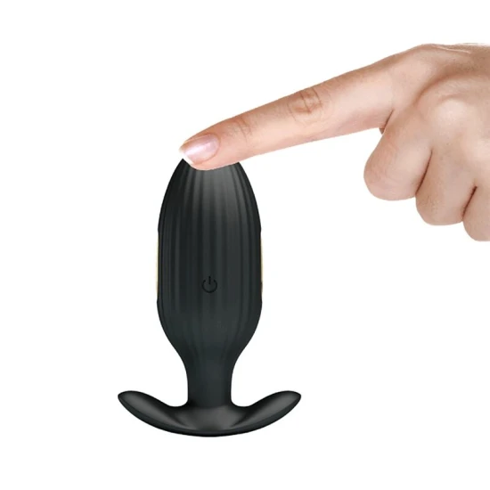 Plug anal reîncărcabil Kelly - Negru, Mărime medie.