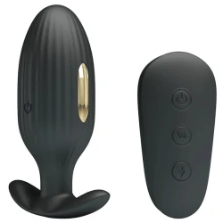 Plug anal reîncărcabil Kelly - Negru, Mărime medie.