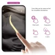 Vibrator Nymph, controlat prin aplicație, mov