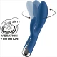 Vibrator Spinning Rabbit 1 - Stimulare clitoridiană și G-spot, Albastru, Mărime medie.