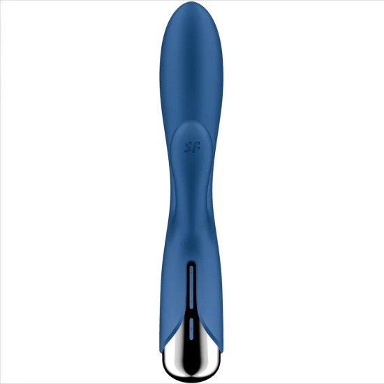 Vibrator Spinning Rabbit 1 - Stimulare clitoridiană și G-spot, Albastru, Mărime medie.
