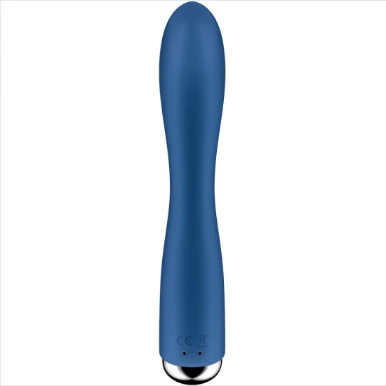 Vibrator Spinning Rabbit 1 - Stimulare clitoridiană și G-spot, Albastru, Mărime medie.