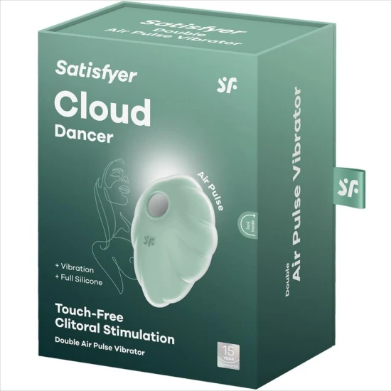 Vibrator Cloud Dancer - Air Pulse, Verde, Unic