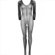 LEG AVENUE - Bodystocking cu mânecă lungă, Negru