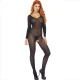 LEG AVENUE - Bodystocking cu mânecă lungă, Negru