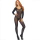 LEG AVENUE - Bodystocking cu mânecă lungă, Negru