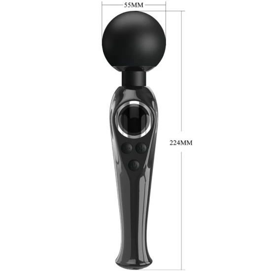 Skyler - Vibrator tip wand, Negru