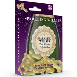Set sexy Sparkling Willies - Aromă Prosecco, Transparent, 120 gr