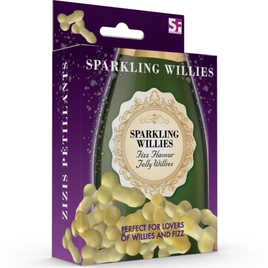 Set sexy Sparkling Willies - Aromă Prosecco, Transparent, 120 gr