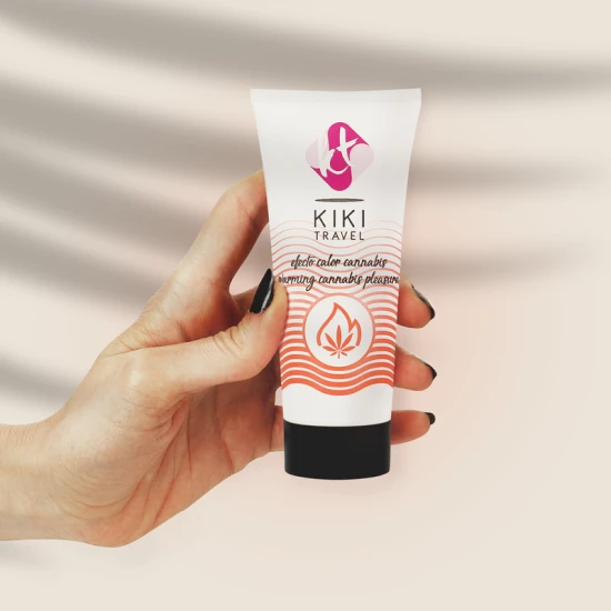 Lubrifiant cu efect hot KIKÍ TRAVEL - Cannabis, 50 ml