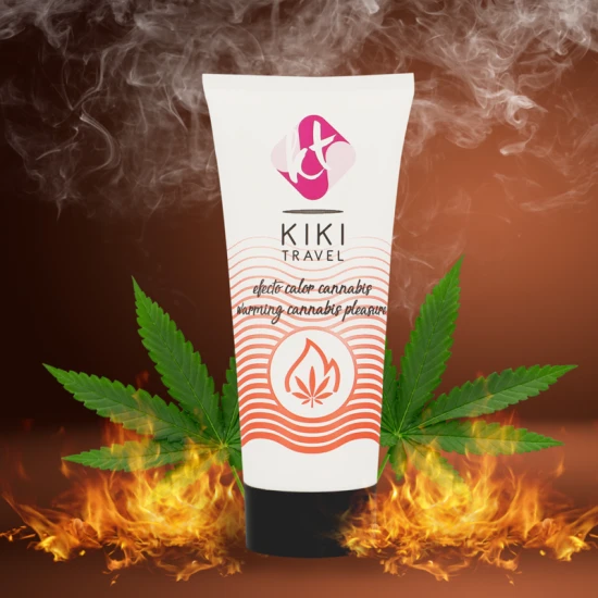 Lubrifiant cu efect hot KIKÍ TRAVEL - Cannabis, 50 ml