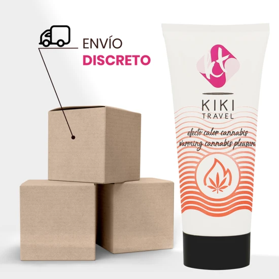 Lubrifiant cu efect hot KIKÍ TRAVEL - Cannabis, 50 ml