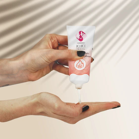 Lubrifiant cu efect hot KIKÍ TRAVEL - Cannabis, 50 ml