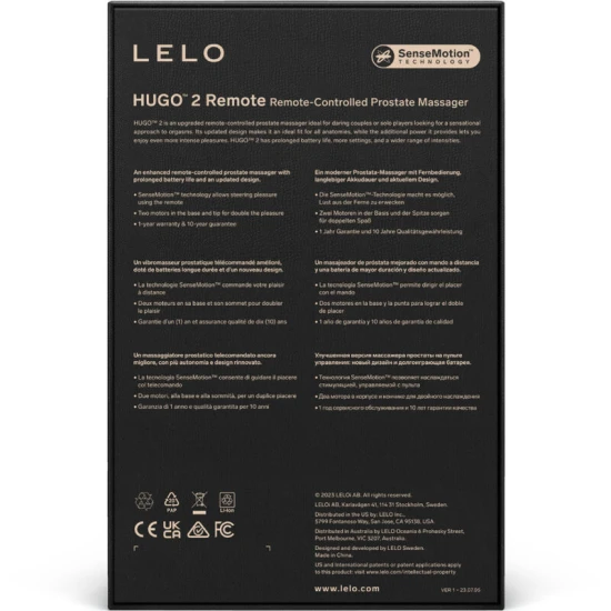 Masajer Prostată - HUGO 2 Remote, Verde, Mărime Unică