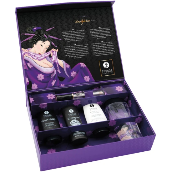 Kit Naughtier Shunga - Set Intim, Multicolor, Unică Mărime