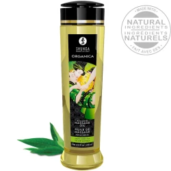 Shunga - Ulei de masaj organic, ceai verde, 240 ml