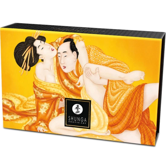 Set cadou pudră de masaj comestibilă Mango