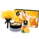 Set cadou pudră de masaj comestibilă Mango