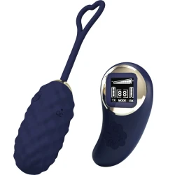 Vibrator Vivian, cu telecomandă, albastru