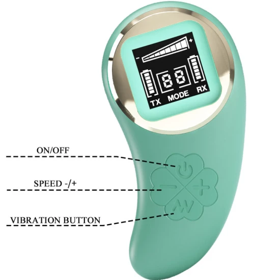 Ou vibrator cu telecomandă, Verde