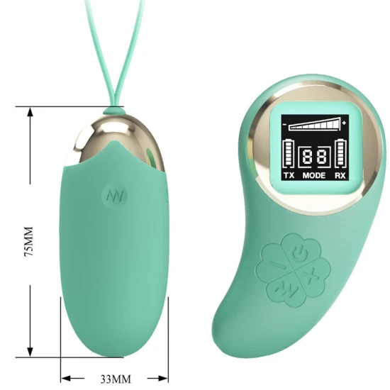 Ou vibrator cu telecomandă, Verde
