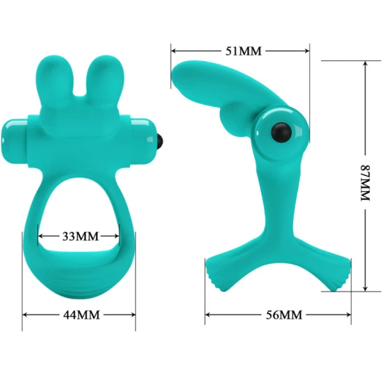 Inel vibrator Model Iepure, Verde
