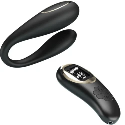Vibrator Tip Double Pleasure, Negru