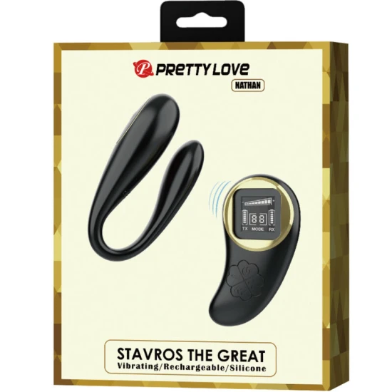 Vibrator Tip Double Pleasure, Negru