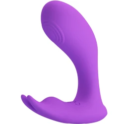 Vibrator Premium cu Telecomandă și Funcție de Pulsare - Violet