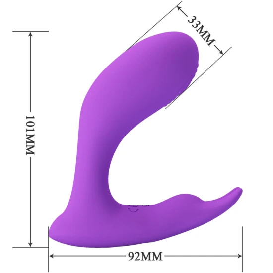 Vibrator Premium cu Telecomandă și Funcție de Pulsare - Violet