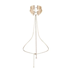BIJOUX - Colier tip choker metalic, auriu