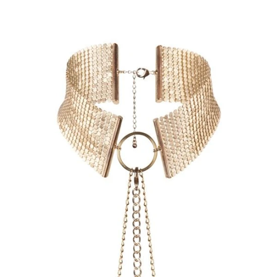 BIJOUX - Colier tip choker metalic, auriu