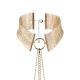 BIJOUX - Colier tip choker metalic, auriu