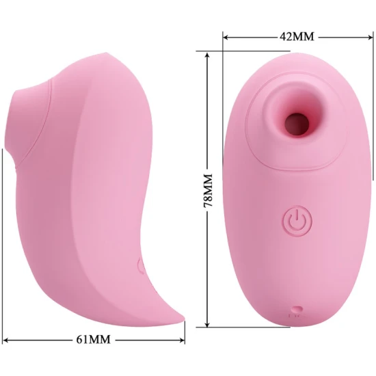 Inhalator mini cu ventuză, funcție de memorie, Roz