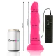 DILDO FLEXIBIL CU VIBRAȚII, Roz, 23 cm - Ø 4.3 cm