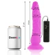 DILDO FLEXIBIL VIBRATOR, Roz, 21 cm - Ø 4.9 cm
