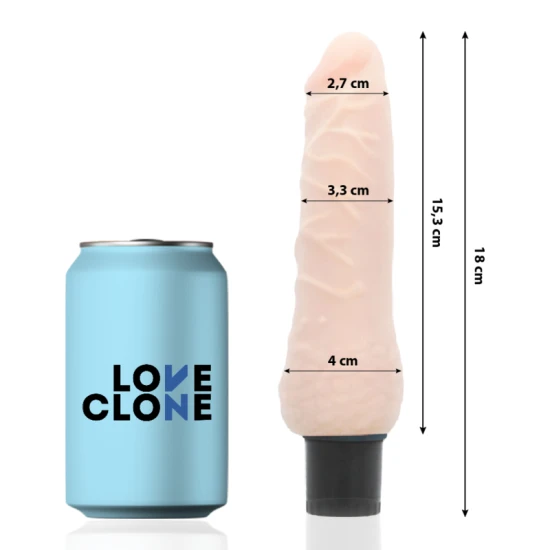 Vibrator realist auto-lubrifiant din TPR, negru, 18.5 cm