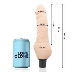 Vibrator Realist Auto-Lubrifiant, 23.8 cm - 3.8 cm