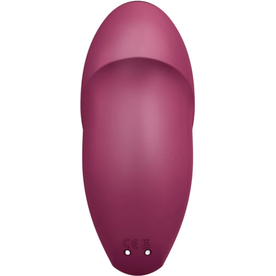 Vibrator Lay-On Satisfyer - Tap & Climax 1, Roșu