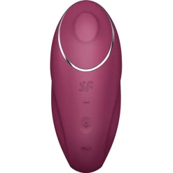 Vibrator Lay-On Satisfyer - Tap & Climax 1, Roșu