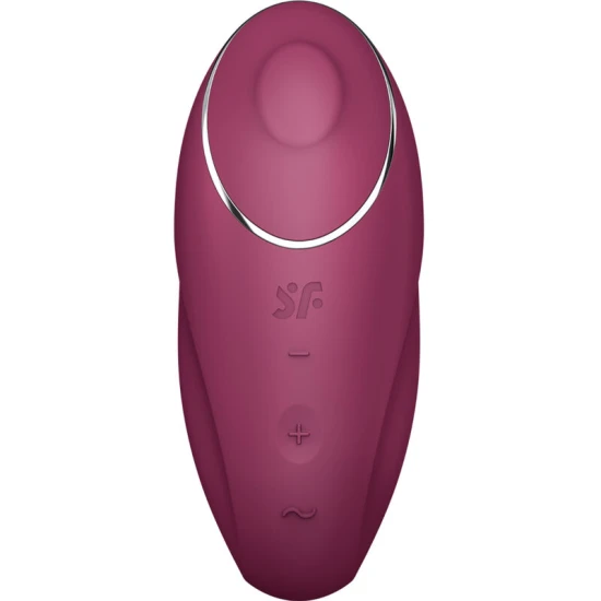 Vibrator Lay-On Satisfyer - Tap & Climax 1, Roșu