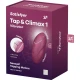 Vibrator Lay-On Satisfyer - Tap & Climax 1, Roșu