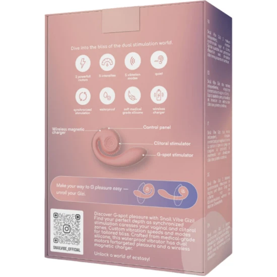 Stimulator Dual Gizi - Decupat, Mov, Mărime Unică