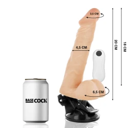Dildo Realistic Articulabil - Remote Control, Flesh, 20 CM -O- 4.5 CM